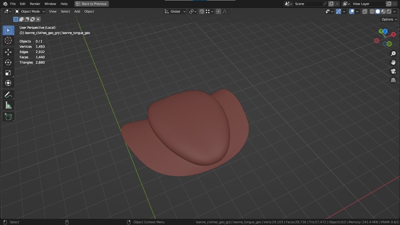 Leanne cartoon girl teen character 3D model_40