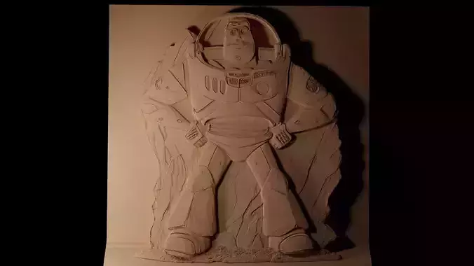 Buzz Lightyear Toy Story CNC 3d Print High Relief Sand Casting