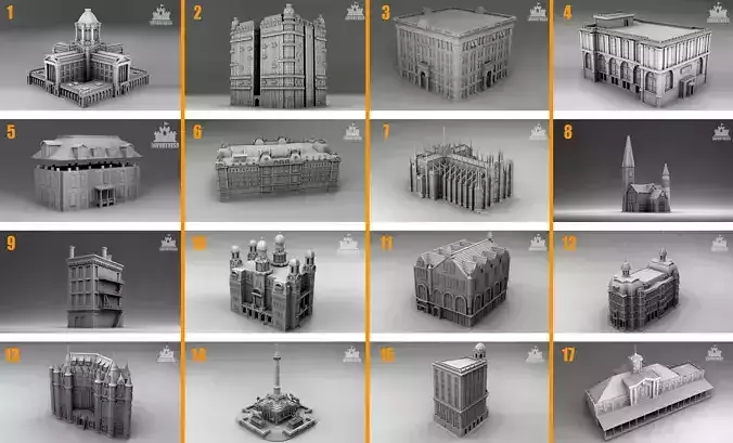 Architecture of Chicago - Full Set 3D Model Collection