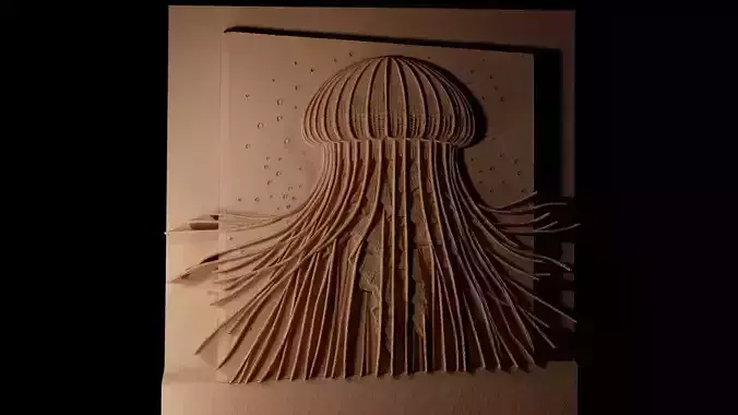 Box Jellyfish CNC 3d Print High Relief Sand Casting