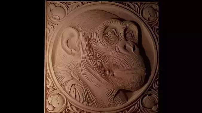 Bonobo CNC 3d Print High Relief Sand Casting