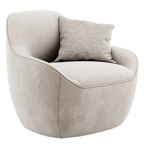 Becca Armchair By Bernhardt Design 3D model 2