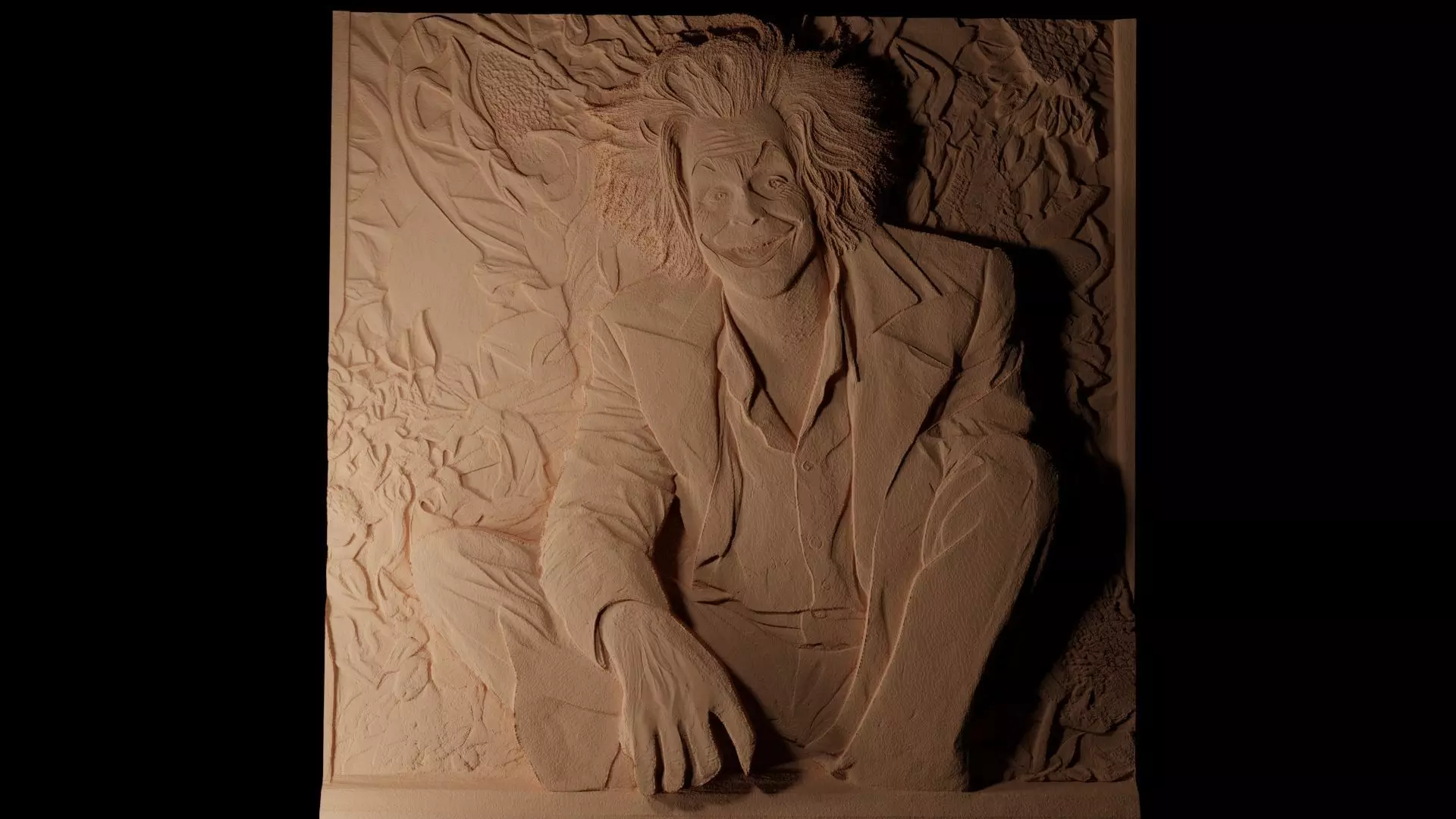 Beetlejuice CNC 3d Print High Relief Sand Casting 3D print model_0