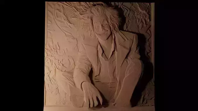 Beetlejuice CNC 3d Print High Relief Sand Casting