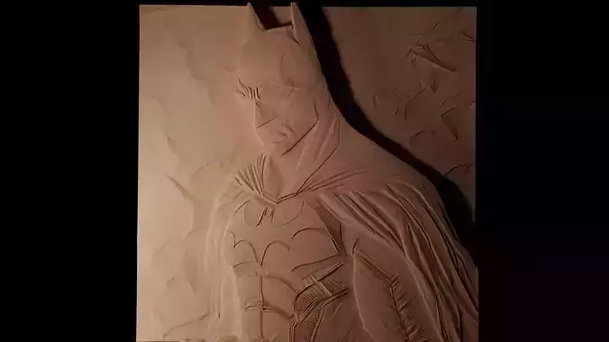 Batman 02 CNC 3d Print High Relief Sand Casting
