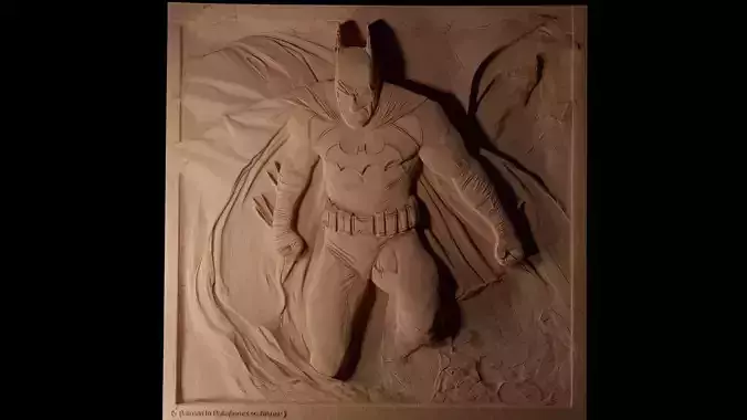 Batman   CNC 3d Print High Relief Sand Casting