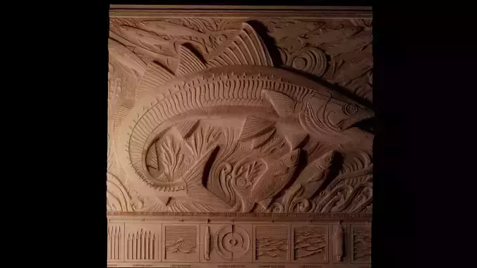 Barracuda CNC 3d Print High Relief Sand Casting