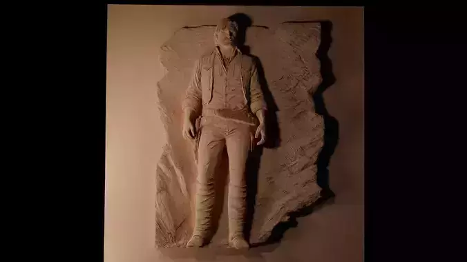 Arthur Morgan RDR2 CNC 3d Print High Relief Sand Casting