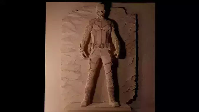 Ant-Man Marvel CNC 3d Print High Relief Sand Casting
