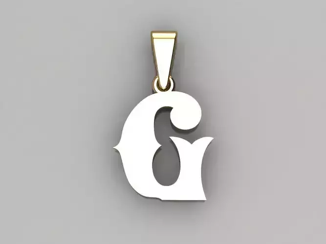 G alphabate pendant 