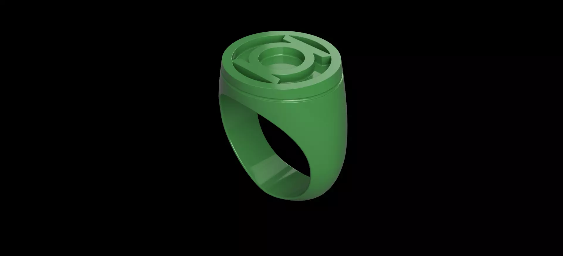 Green Lantern Classic - Ring 3D print model_0