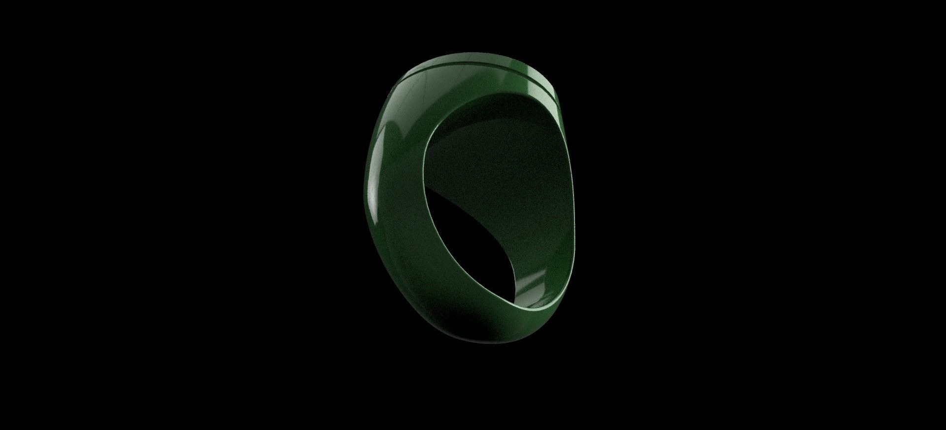 Green Lantern Classic - Ring 3D print model_2
