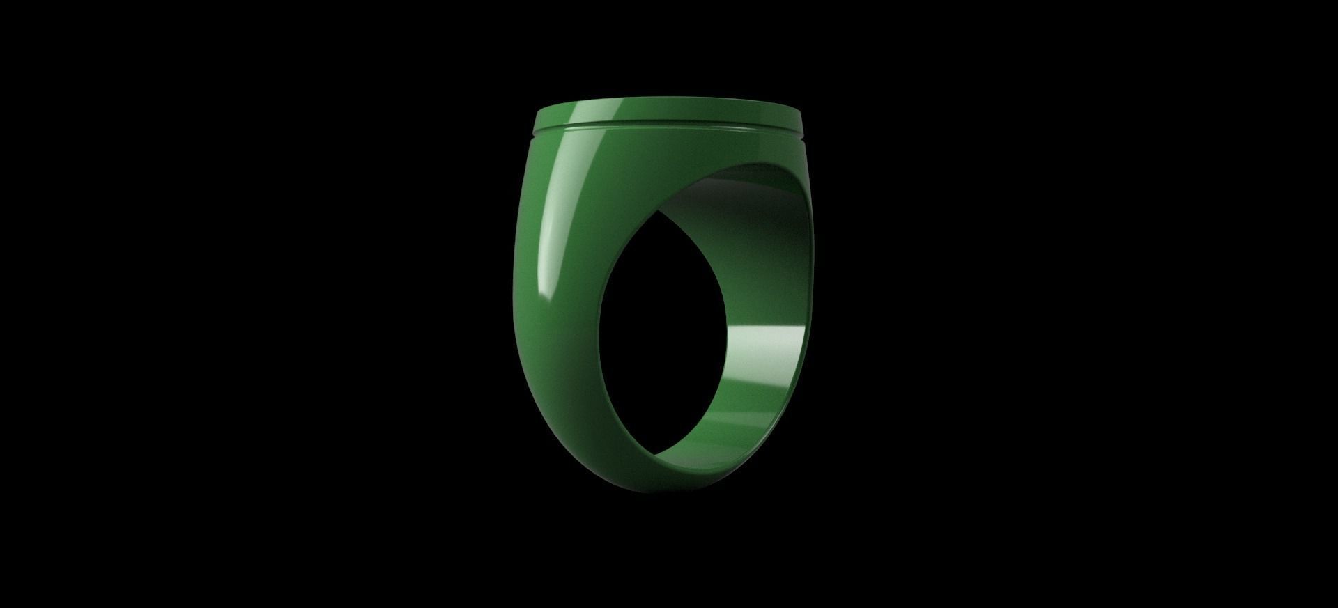 Green Lantern Classic - Ring 3D print model_7