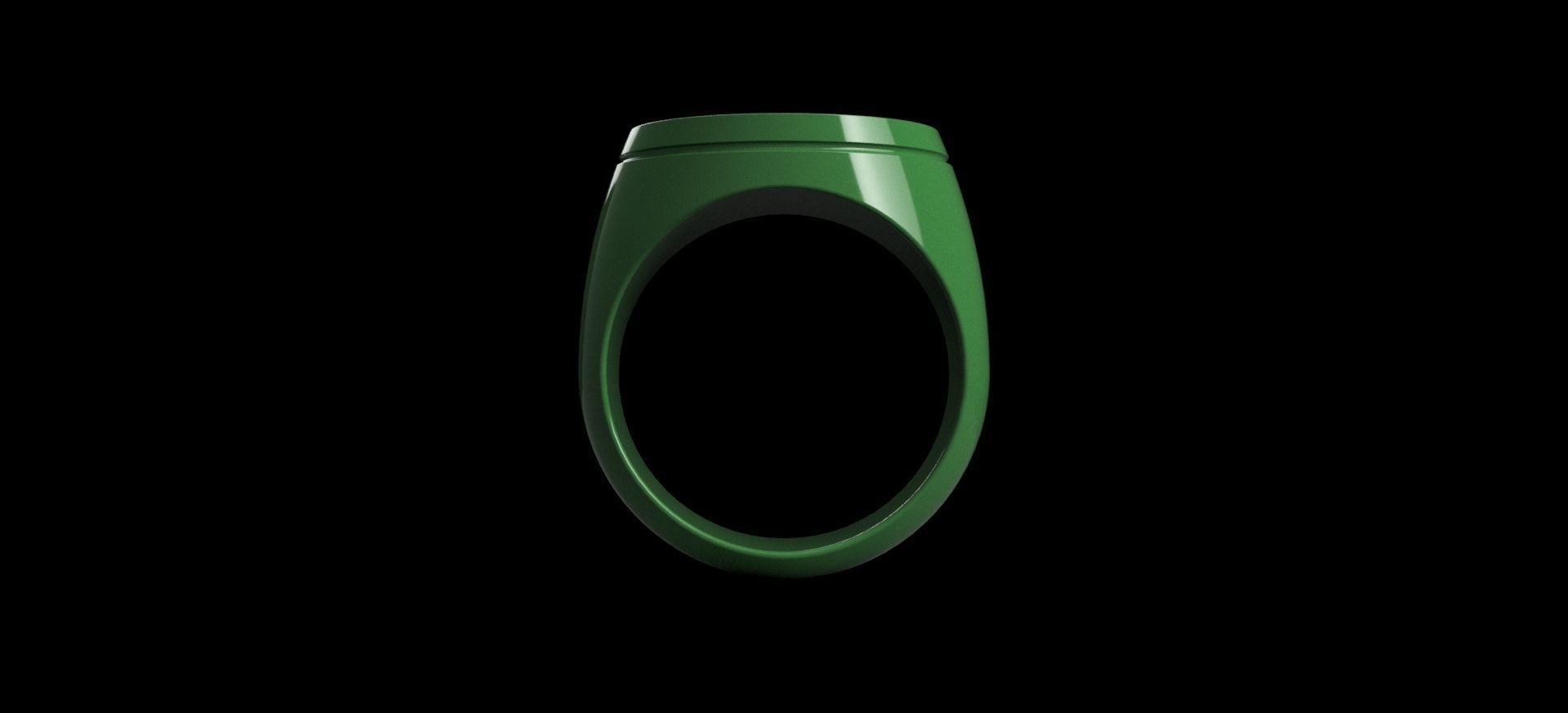 Green Lantern Classic - Ring 3D print model_4