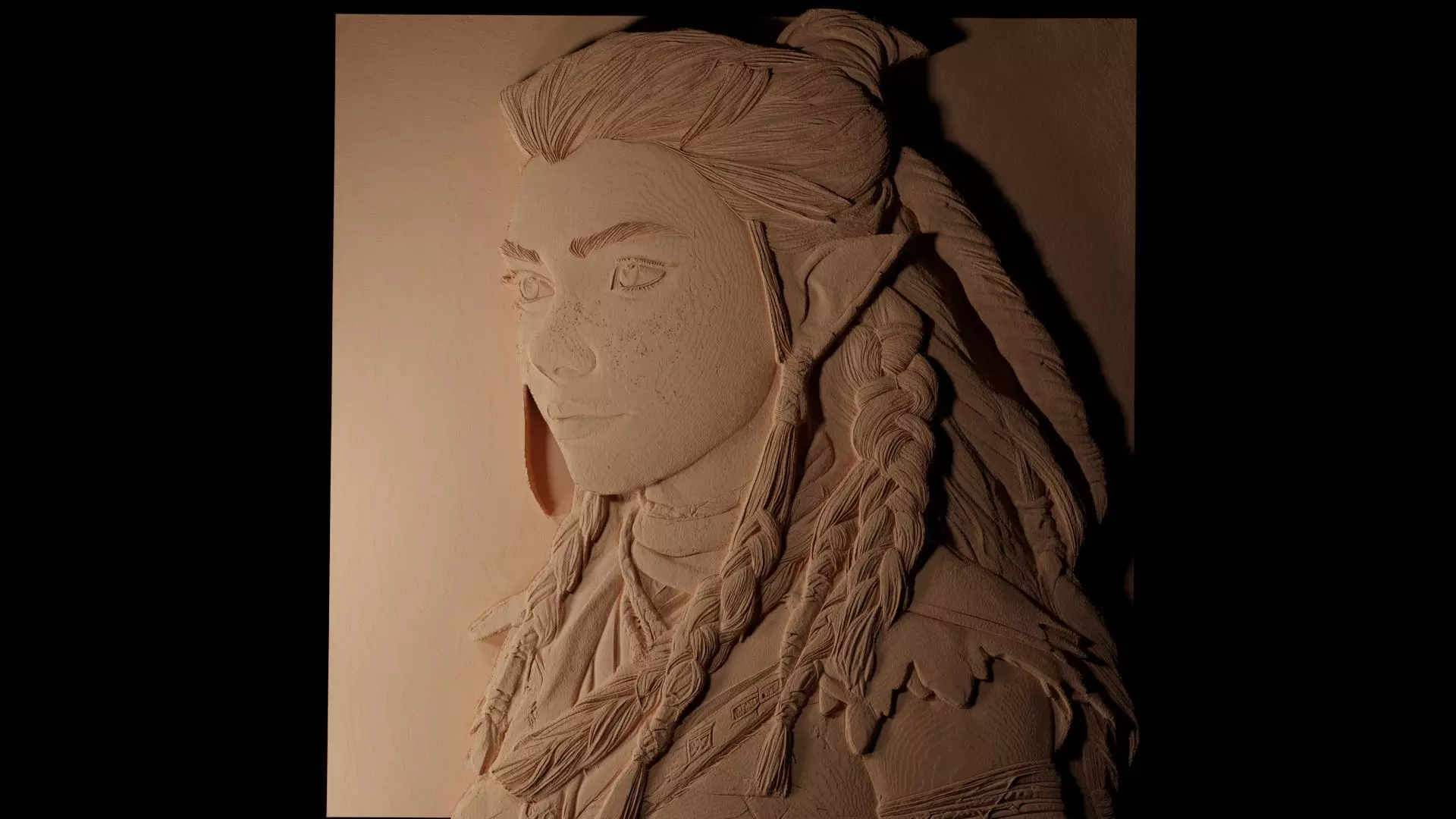 Aloy Horizon Series CNC 3d Print High Relief Sand Casting 3D print model_0