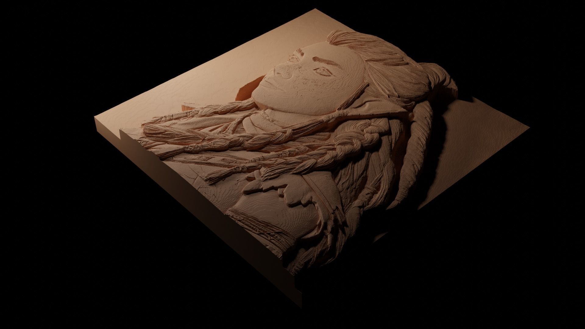 Aloy Horizon Series CNC 3d Print High Relief Sand Casting 3D print model_1