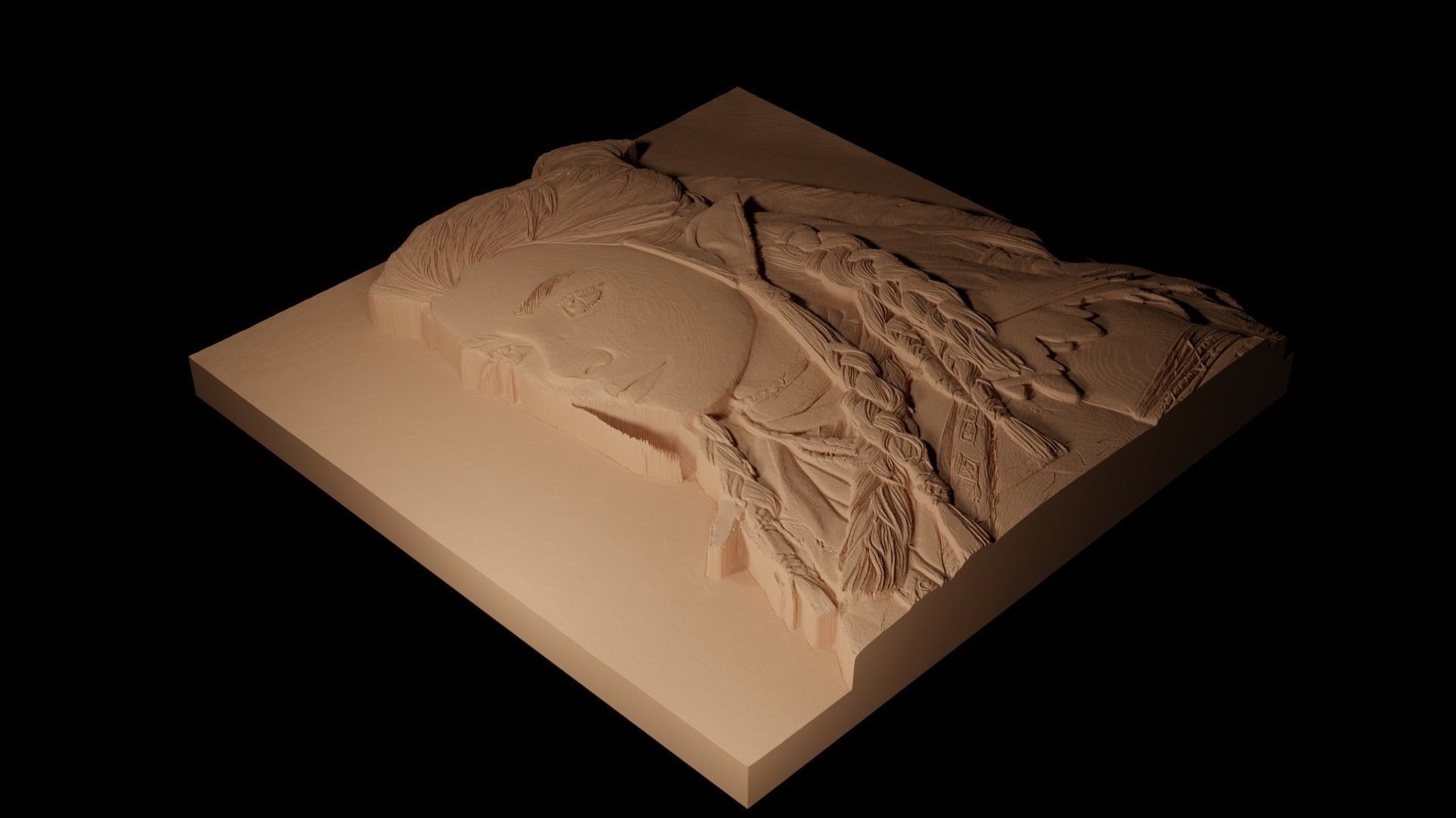 Aloy Horizon Series CNC 3d Print High Relief Sand Casting 3D print model_2