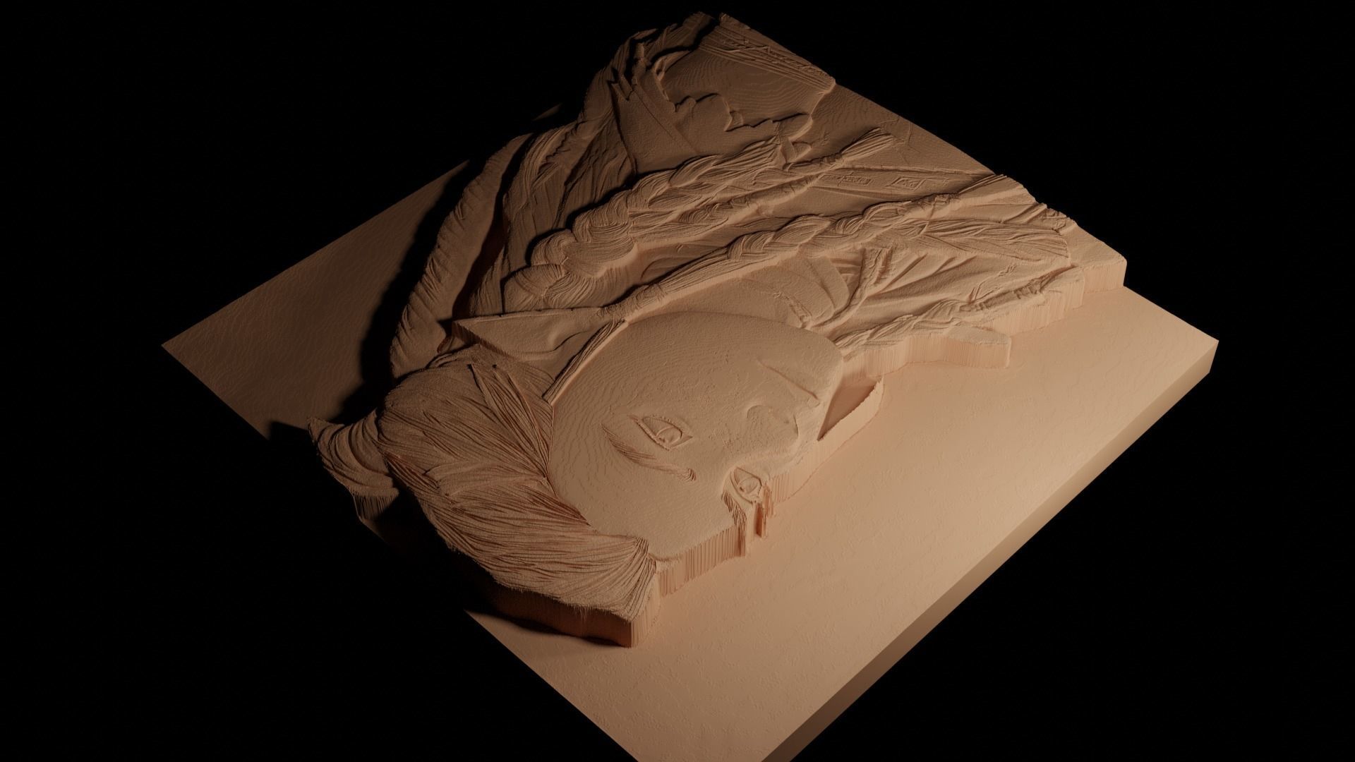 Aloy Horizon Series CNC 3d Print High Relief Sand Casting 3D print model_4