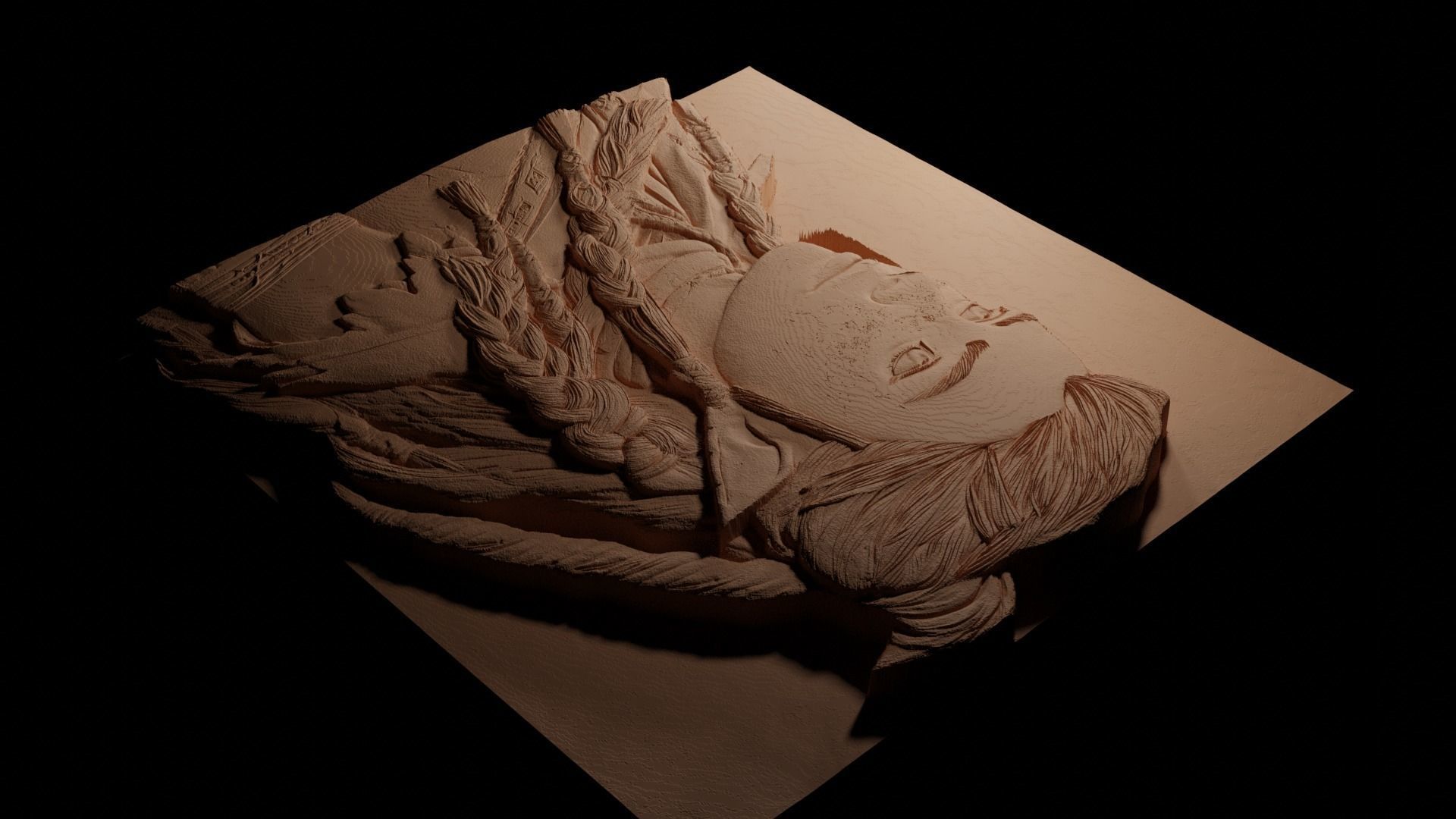 Aloy Horizon Series CNC 3d Print High Relief Sand Casting 3D print model_3