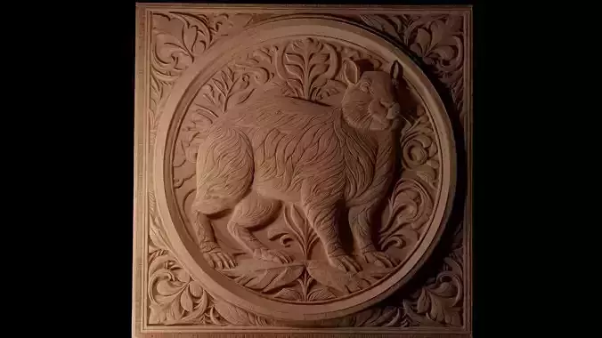 Agouti CNC 3d Print High Relief Sand Casting 3D print model