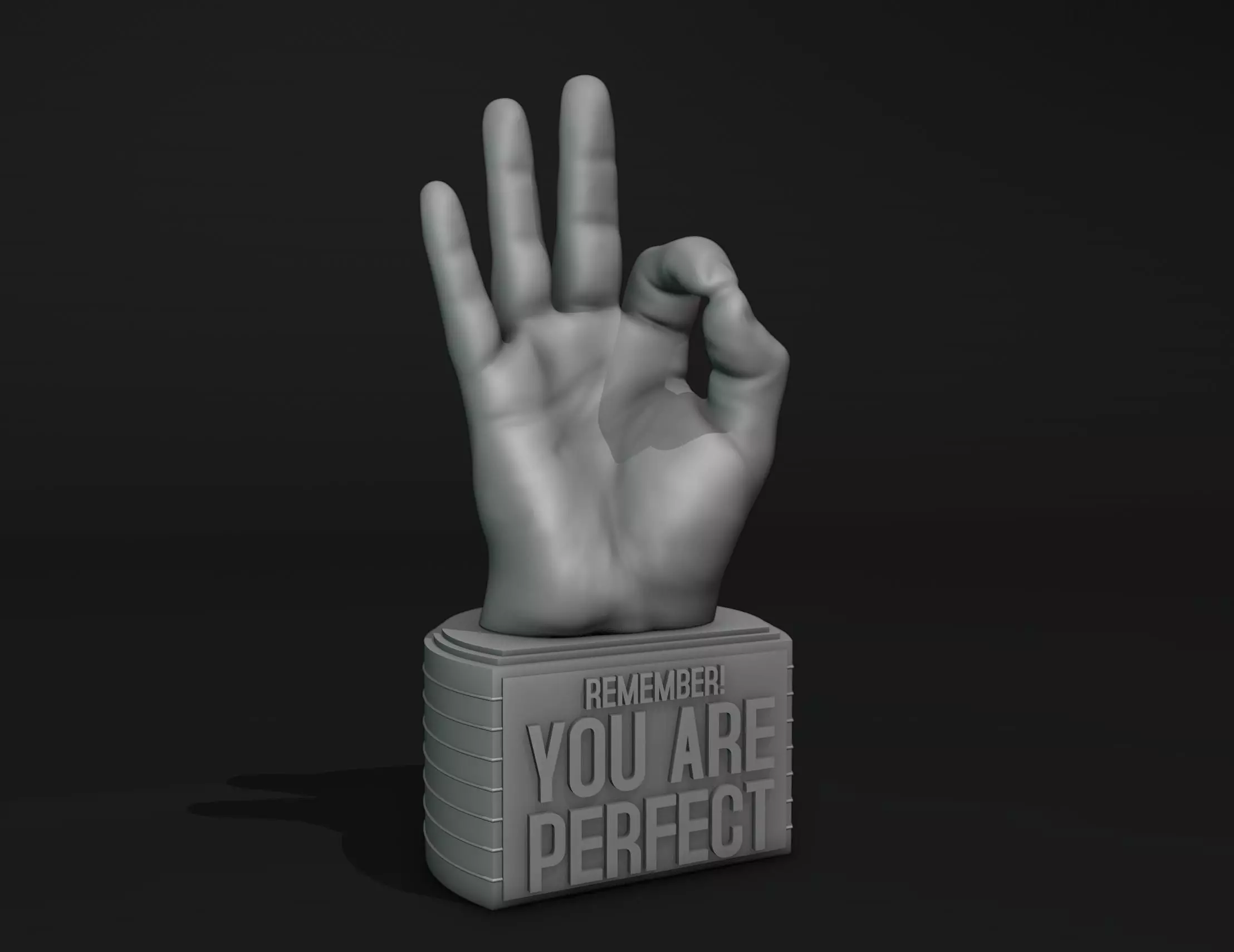You Are Perfect - Motivational Reminder 3D print model