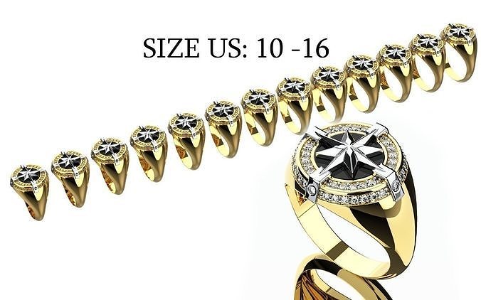 Signet ring tiffany 0405 3D print model