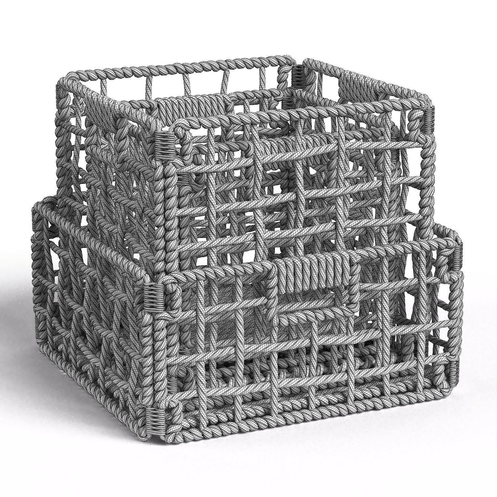 Janice Collection of natural fiber baskets RendezVousDeco _8