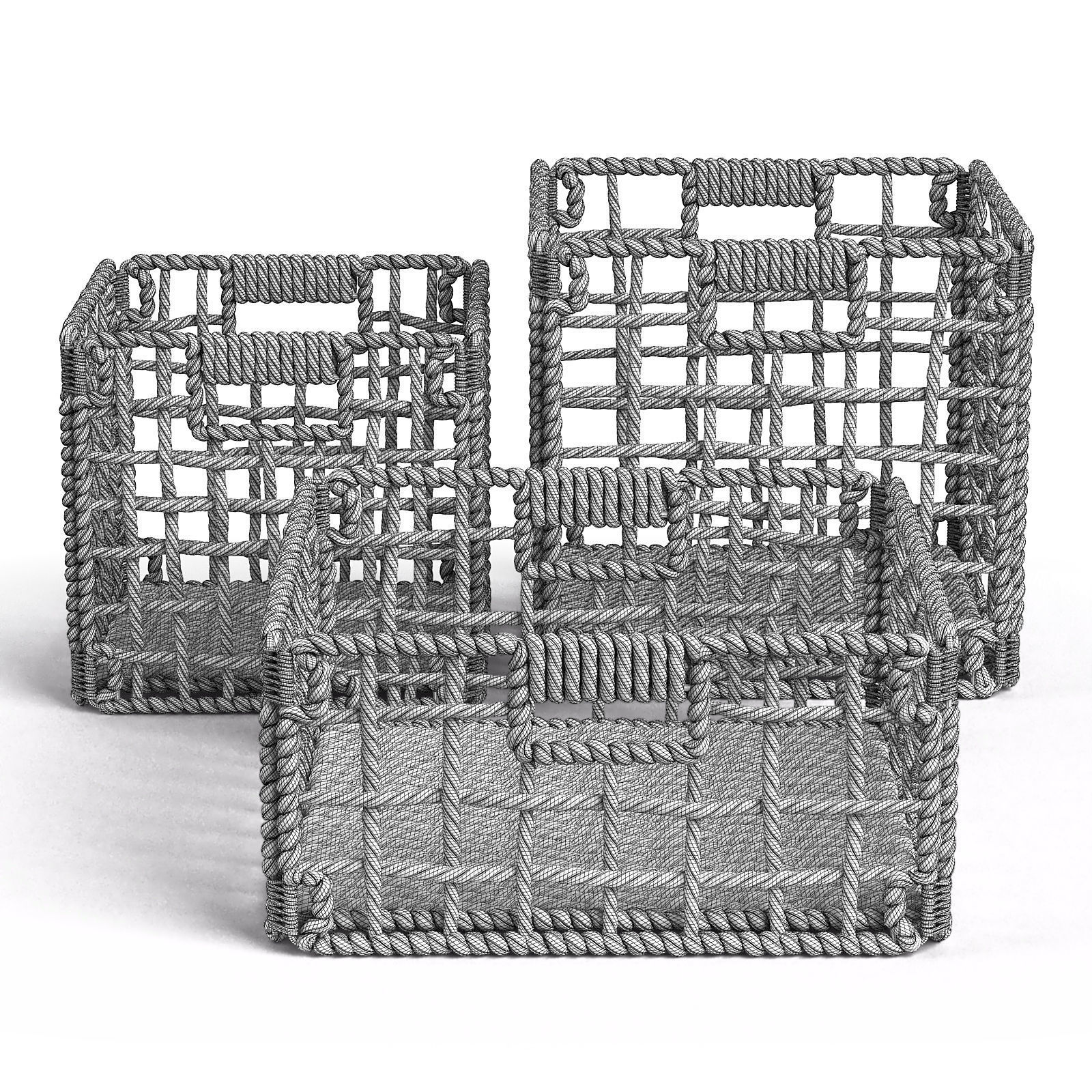 Janice Collection of natural fiber baskets RendezVousDeco _6