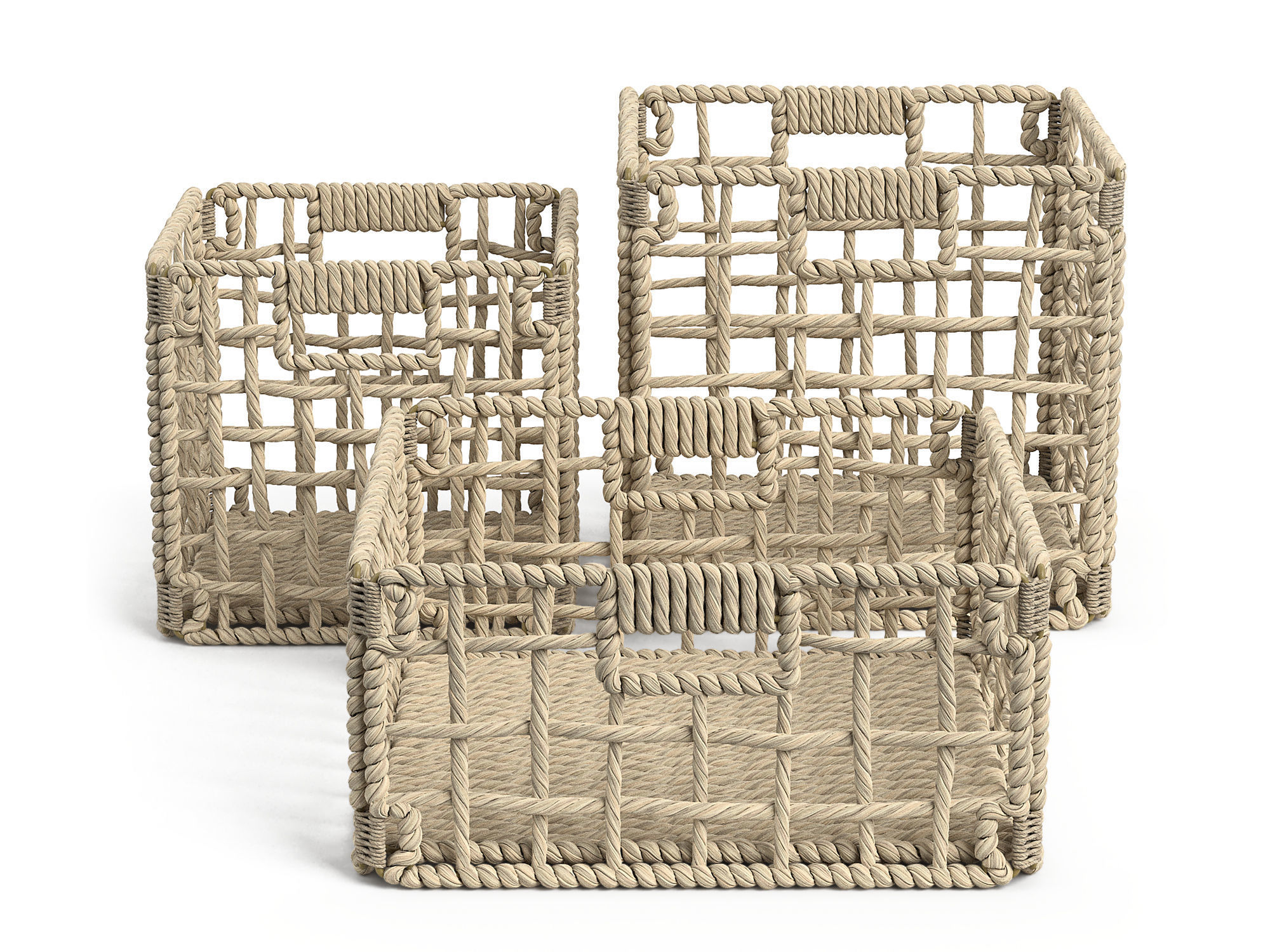 Janice Collection of natural fiber baskets RendezVousDeco _4