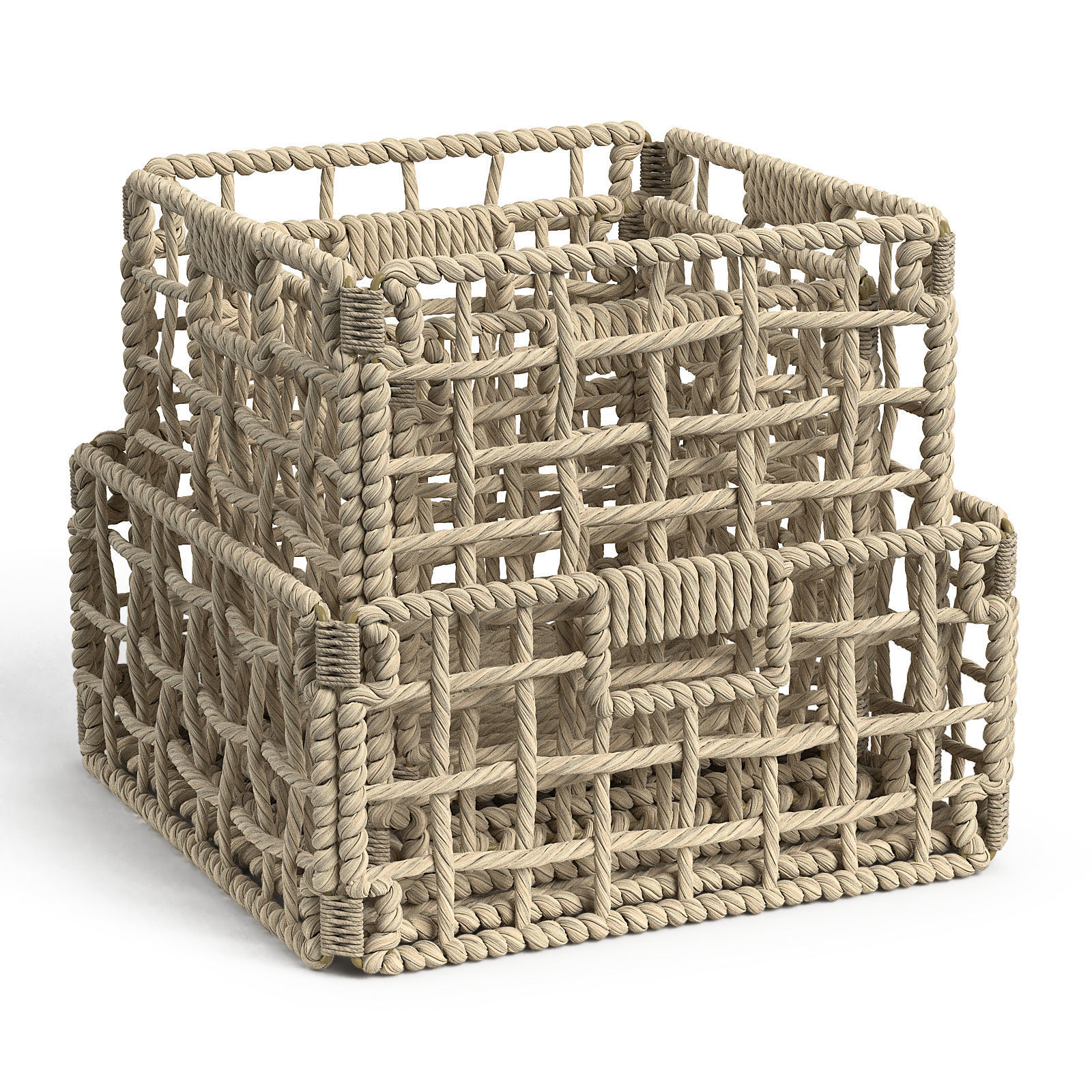 Janice Collection of natural fiber baskets RendezVousDeco _5