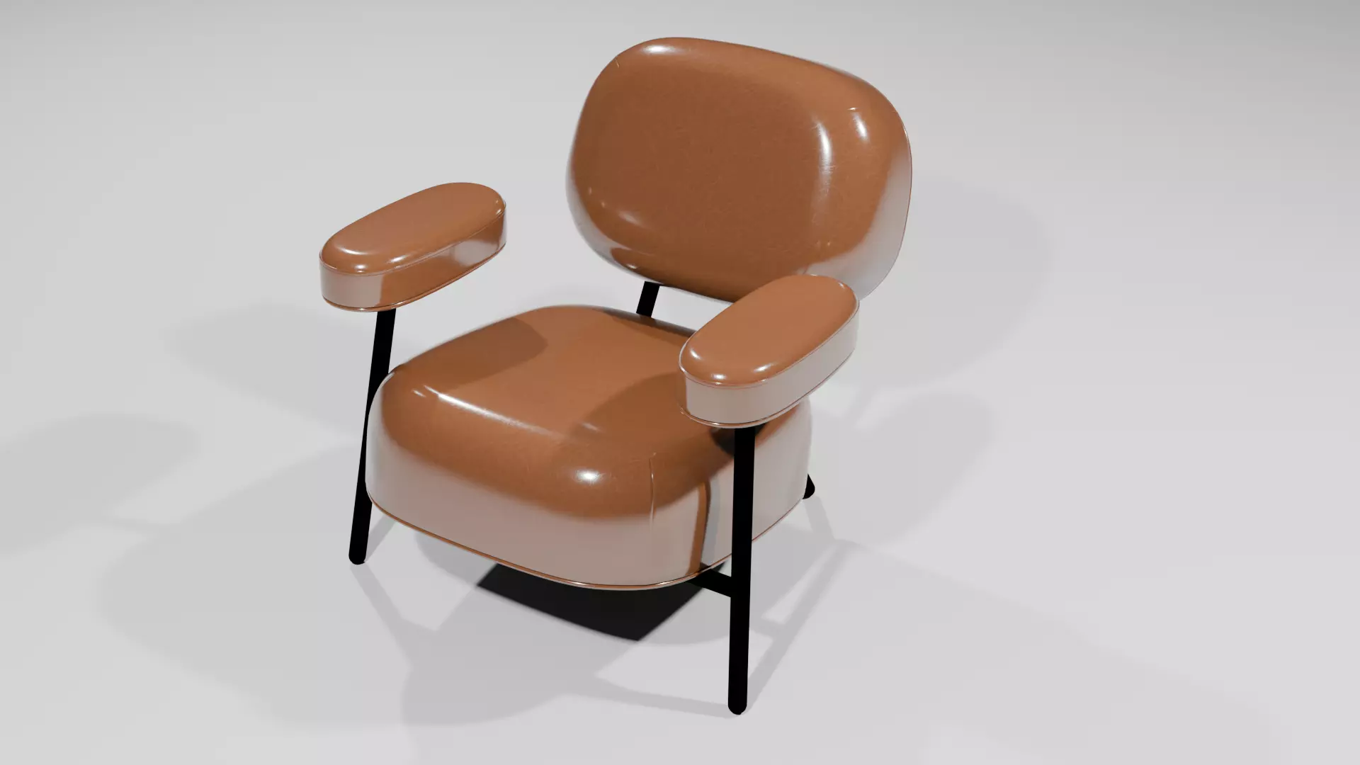 Leather Sofa Chair 3D model