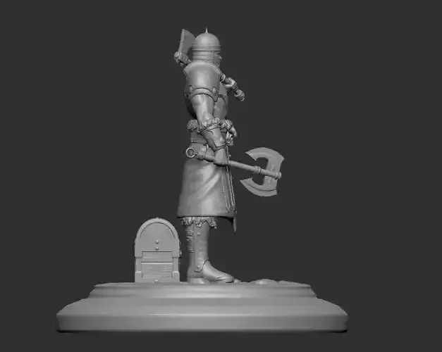 Barbarian 75mm 3D print model