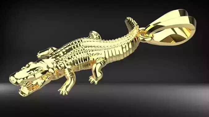 crocodile pendant Necklace Charm Bracelet Jewelry