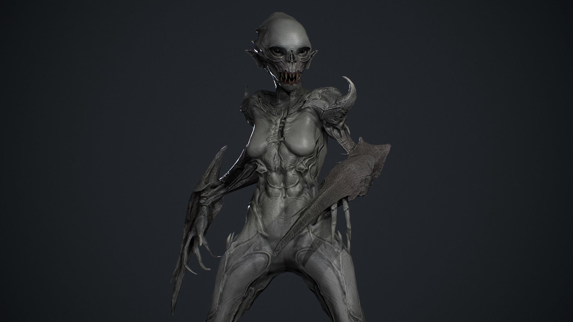 Monster 9 Low-poly 3D model_5