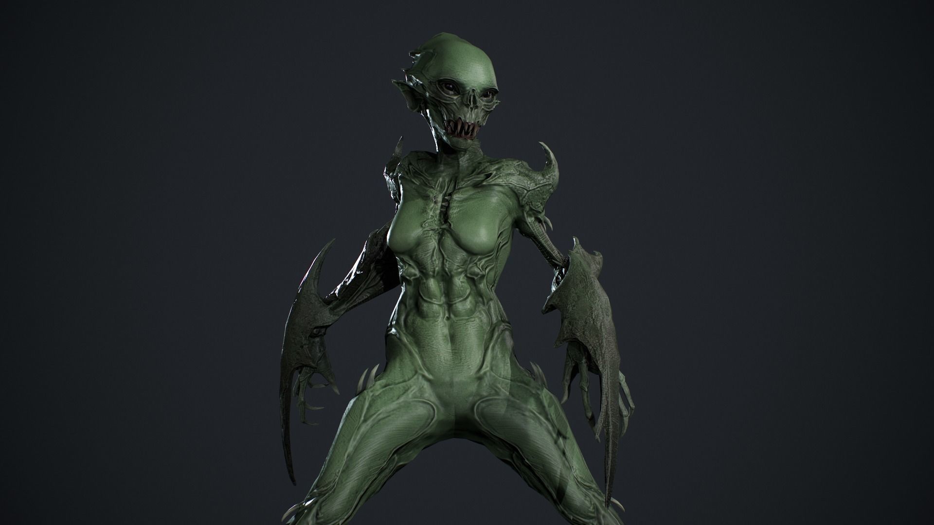 Monster 9 Low-poly 3D model_23