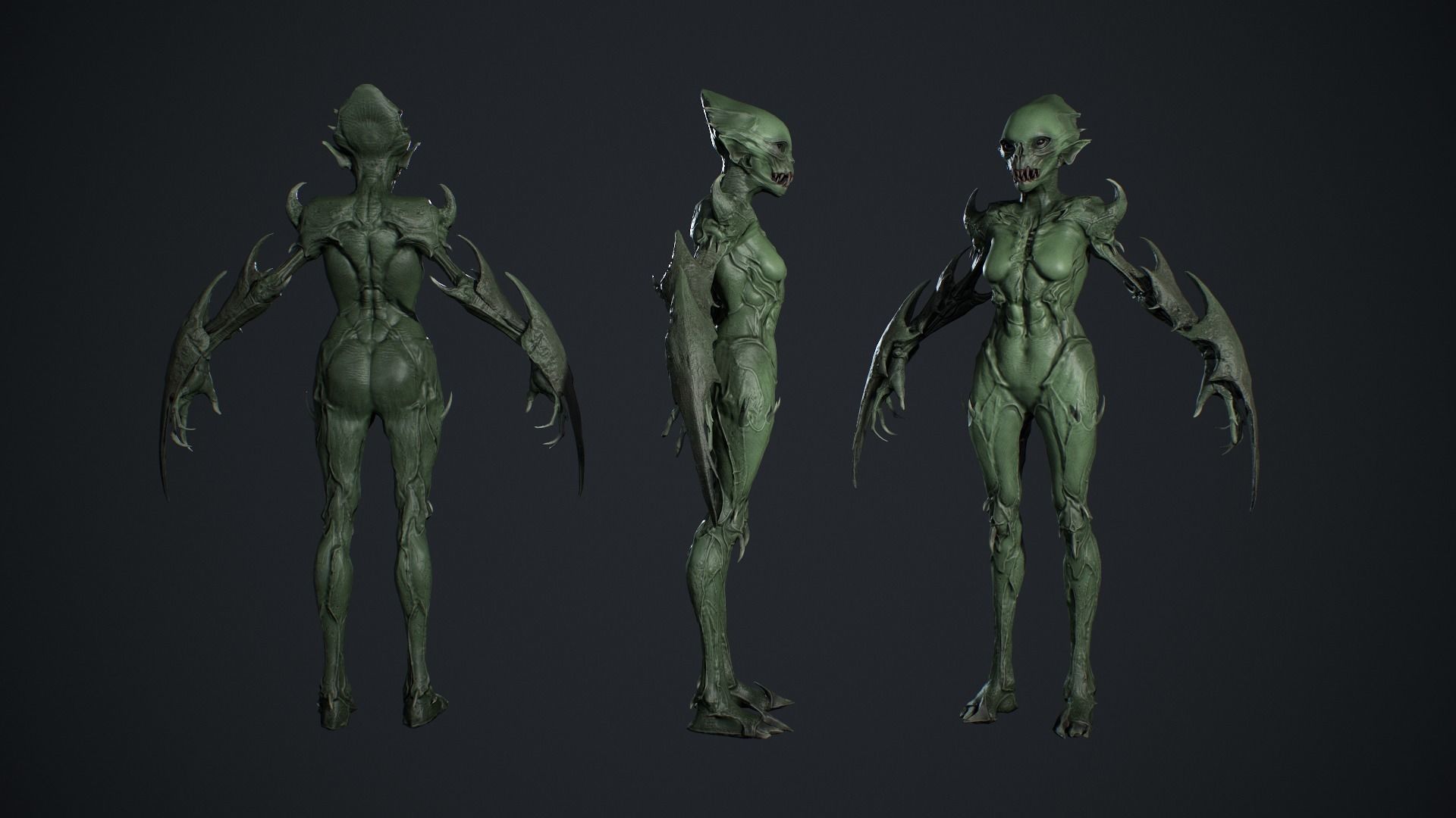 Monster 9 Low-poly 3D model_8