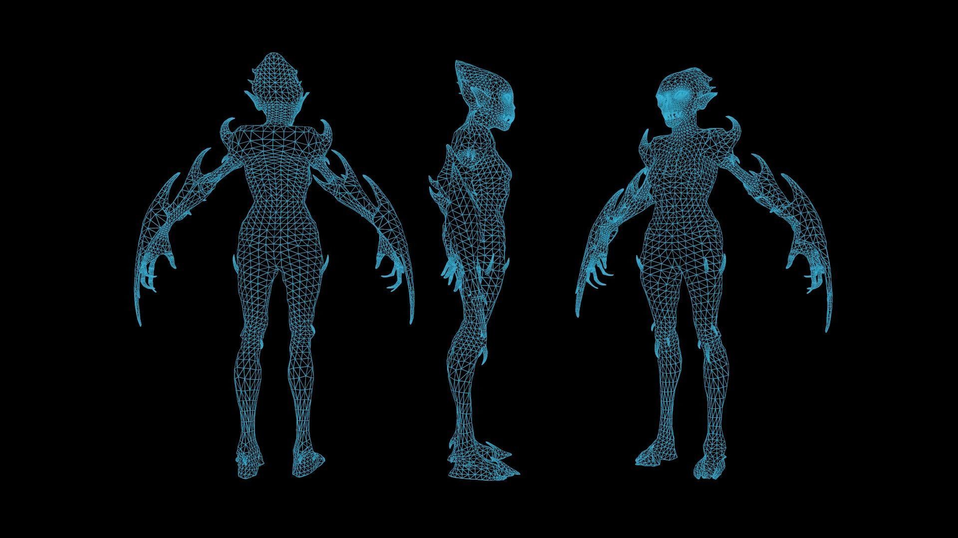 Monster 9 Low-poly 3D model_10