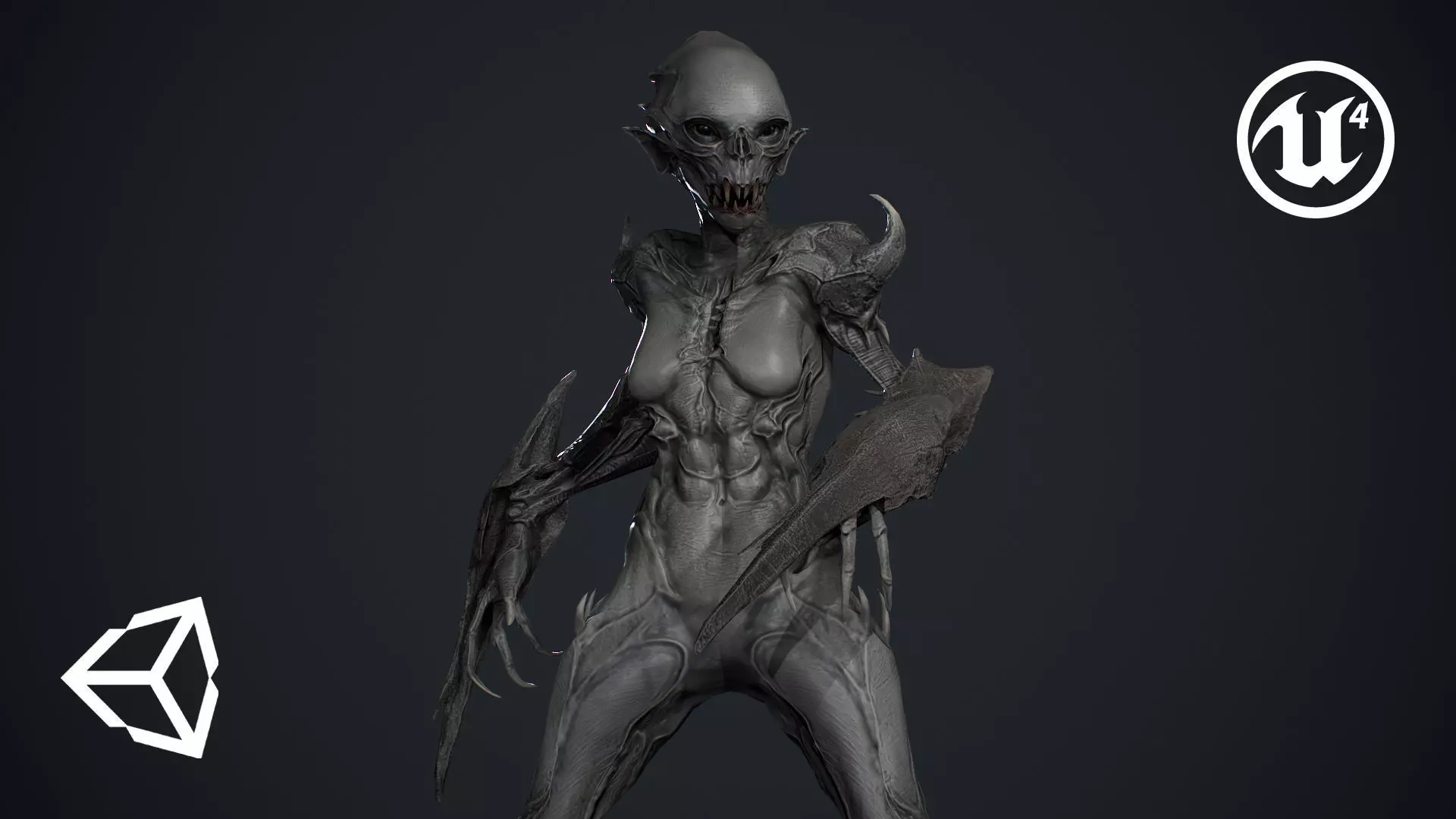 Monster 9 Low-poly 3D model_0