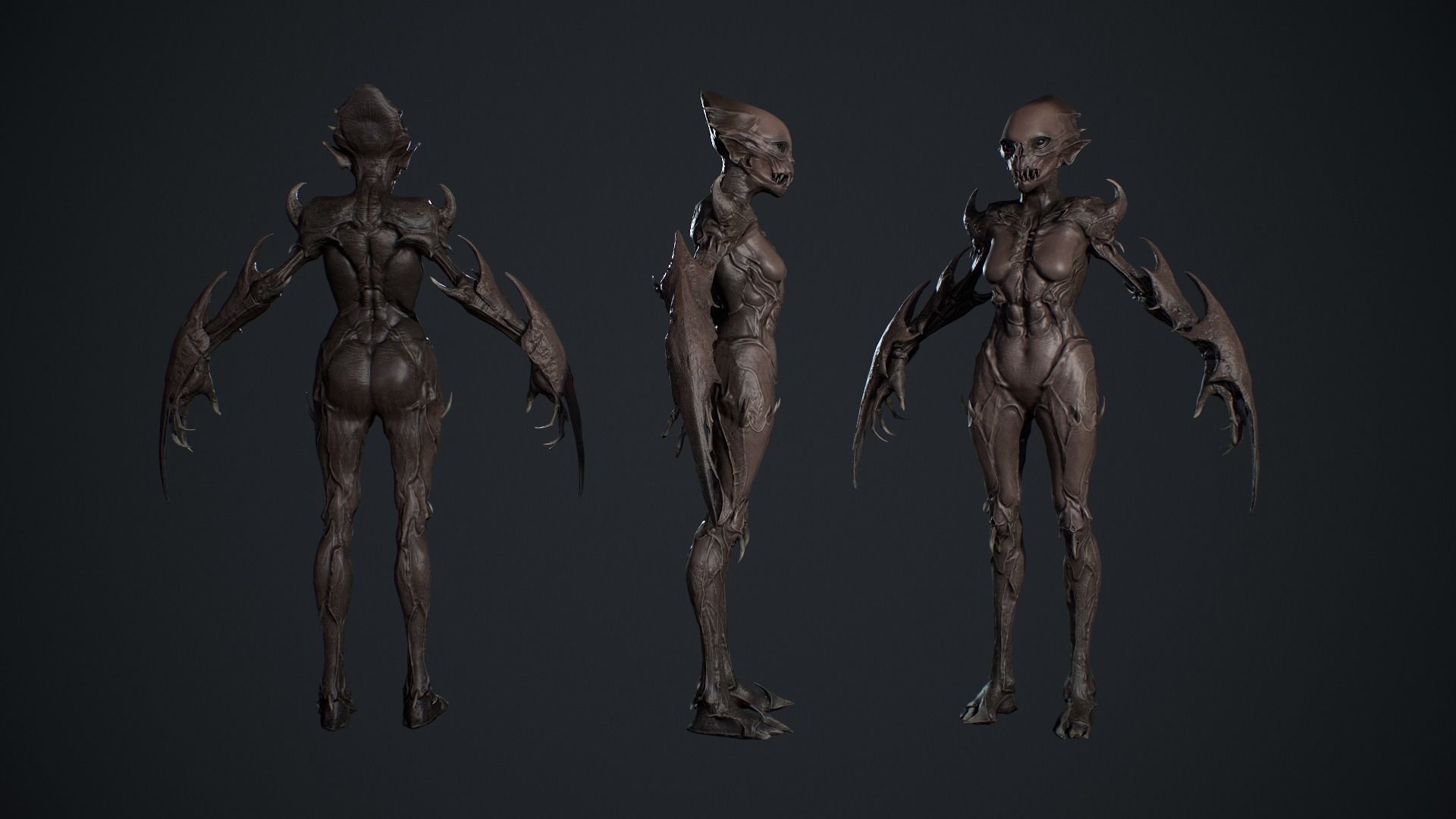 Monster 9 Low-poly 3D model_9