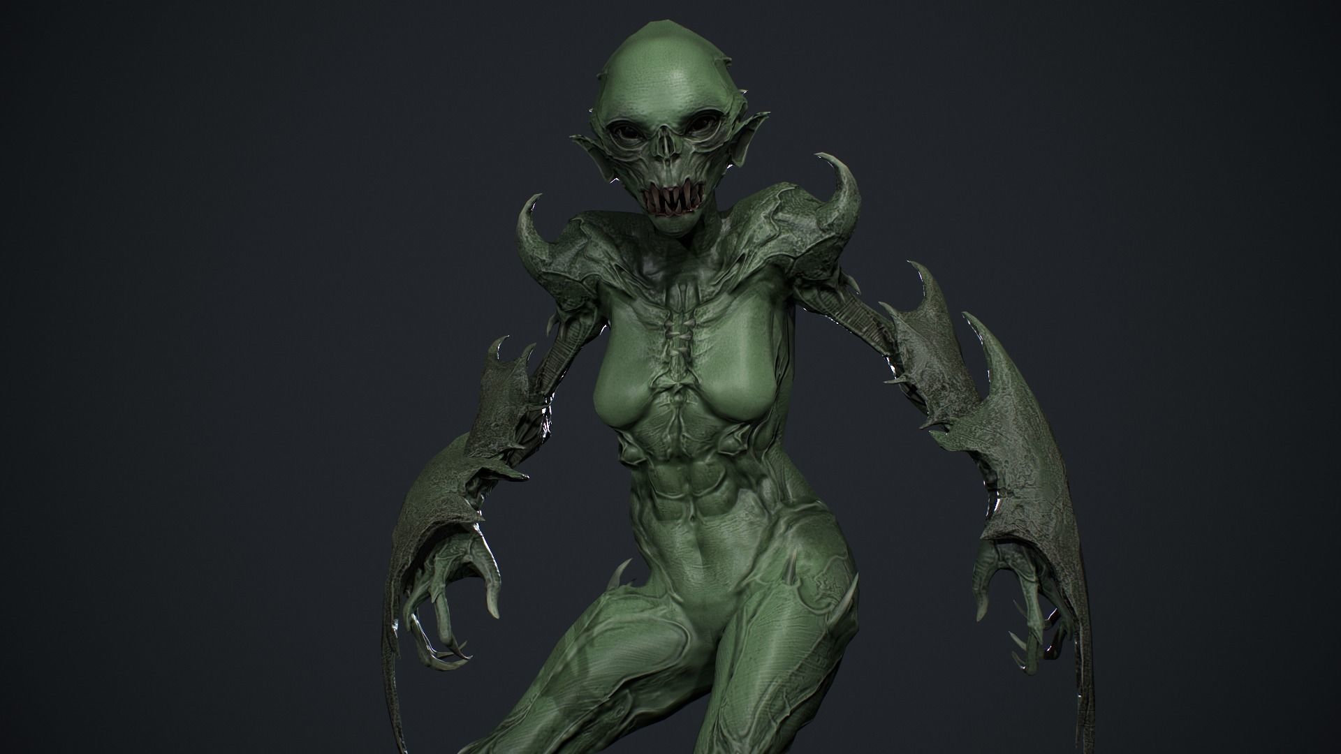 Monster 9 Low-poly 3D model_25