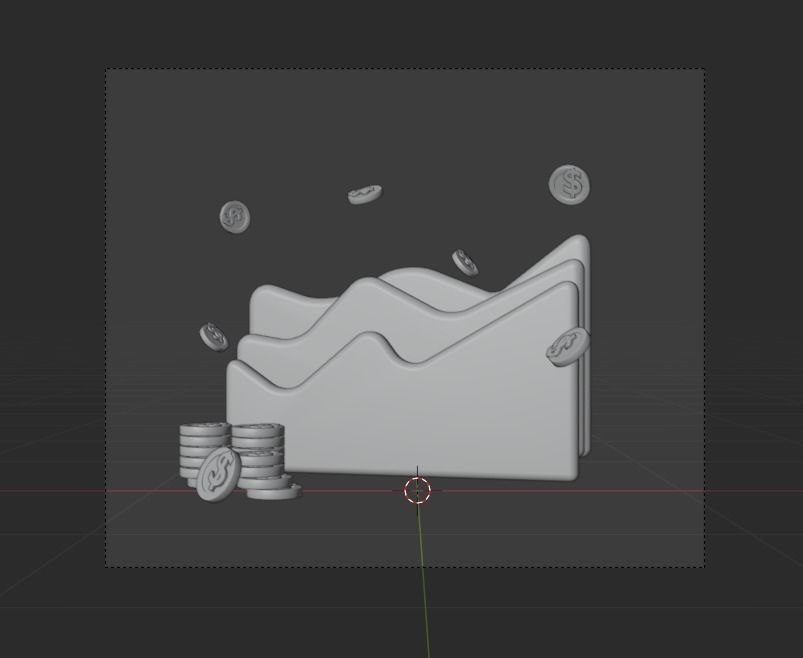 Online Trading 3d Illustration  Icon Pack 3D model_23