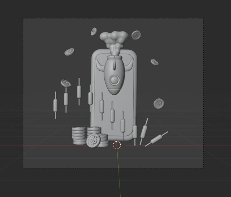 Online Trading 3d Illustration  Icon Pack 3D model_30