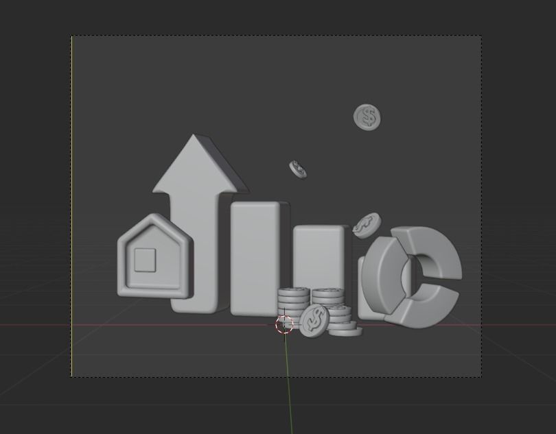 Online Trading 3d Illustration  Icon Pack 3D model_18