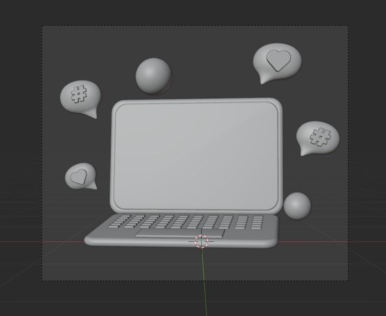 Online Trading 3d Illustration  Icon Pack 3D model_25