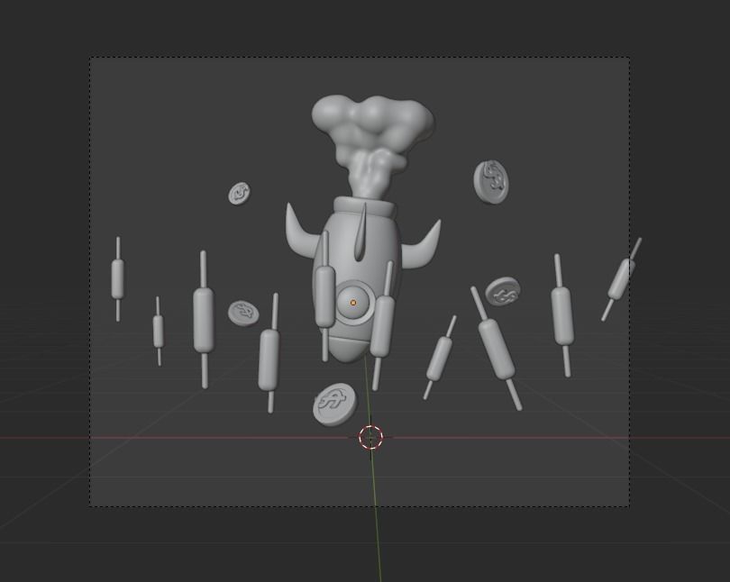 Online Trading 3d Illustration  Icon Pack 3D model_8