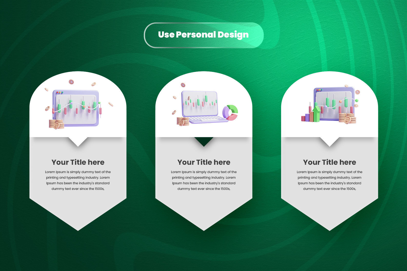 Online Trading 3d Illustration  Icon Pack 3D model_3