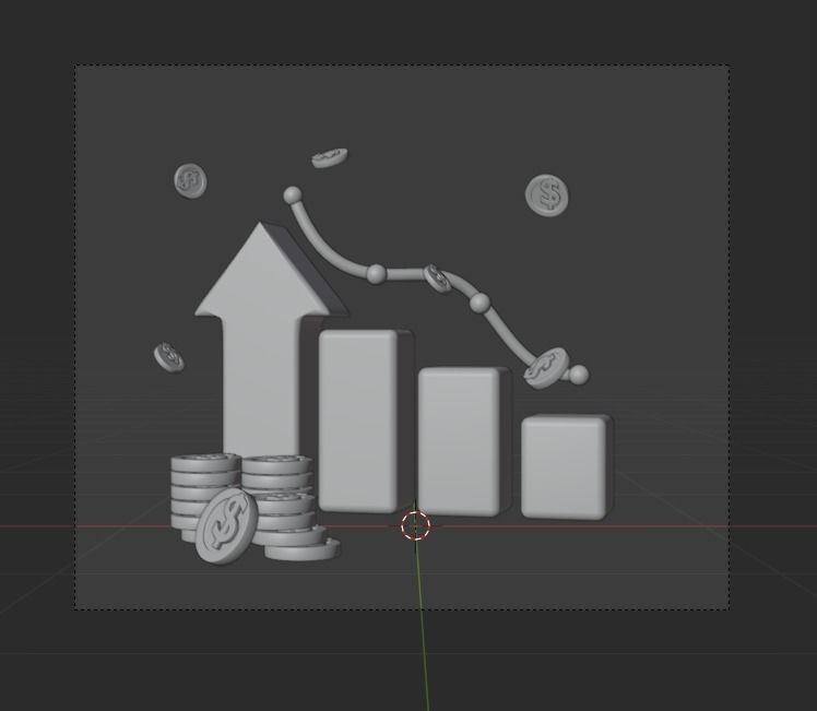 Online Trading 3d Illustration  Icon Pack 3D model_22