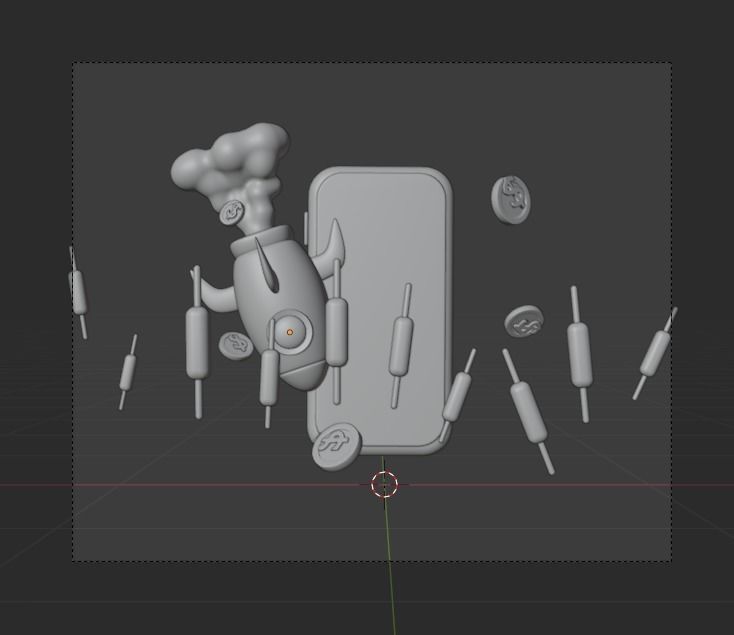 Online Trading 3d Illustration  Icon Pack 3D model_10