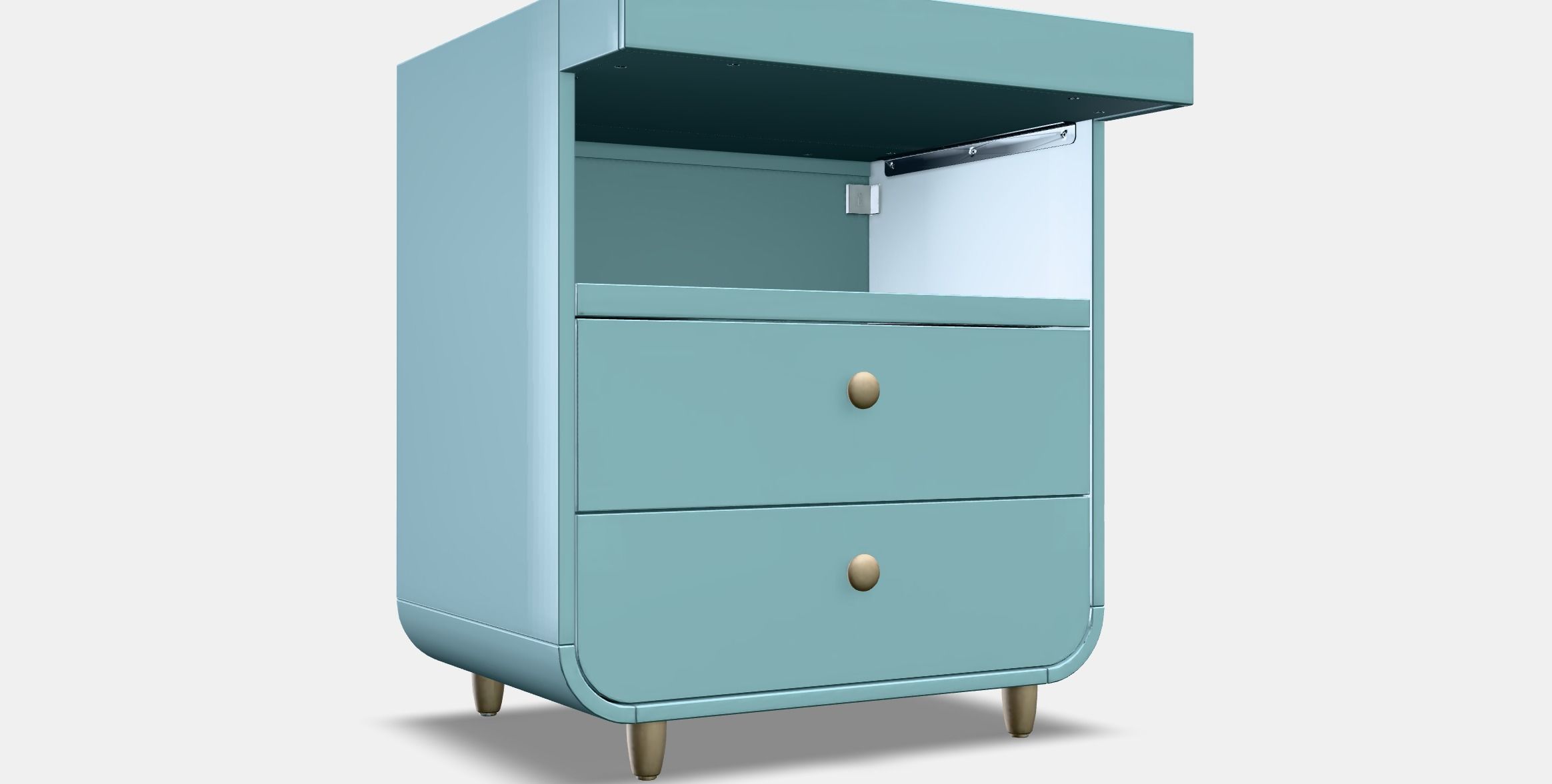 MYLLRA changing table with drawers Low-poly 3D model_9