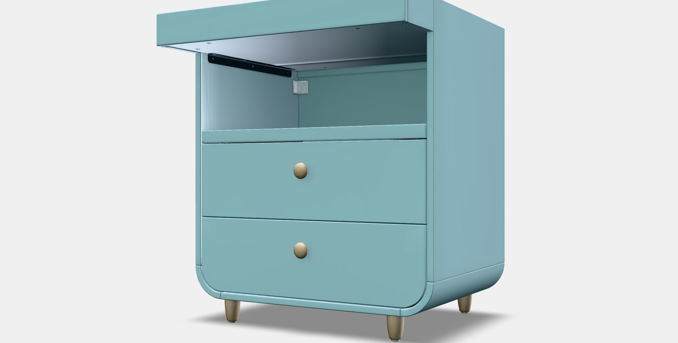 MYLLRA changing table with drawers Low-poly 3D model_13